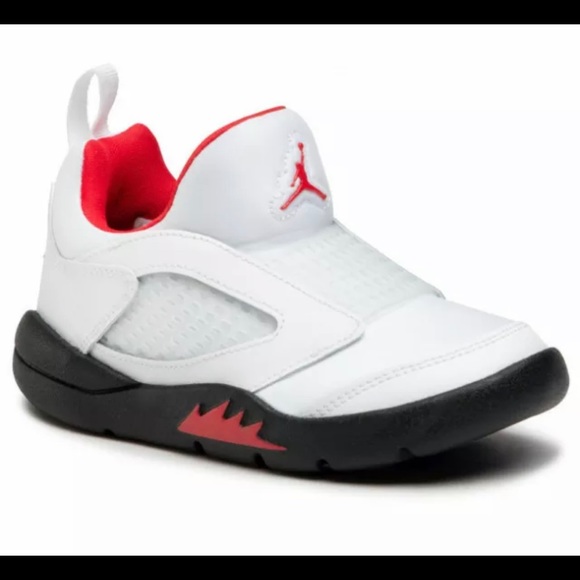 Nike Jordan 5 Retro Flex Black/ White/ University Red CK1227 100 Little Kids PS - Picture 2 of 12